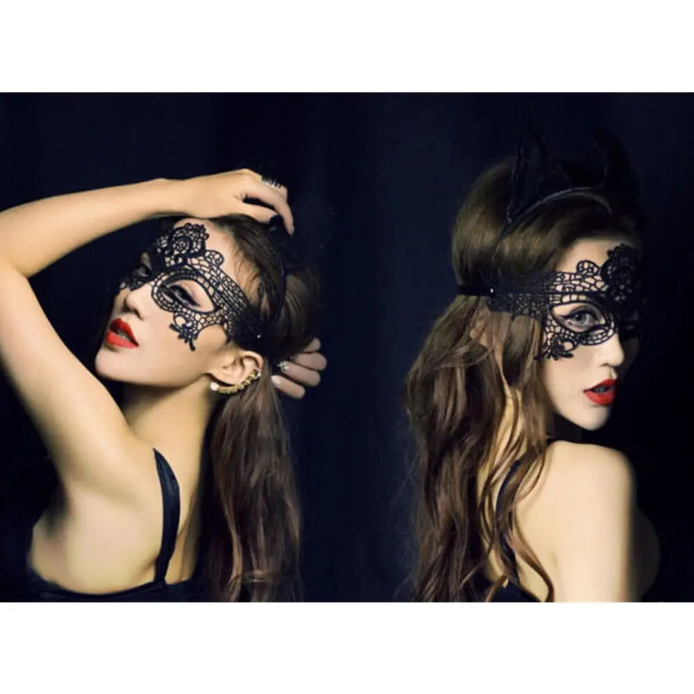 Black Lace Mask - Image 7