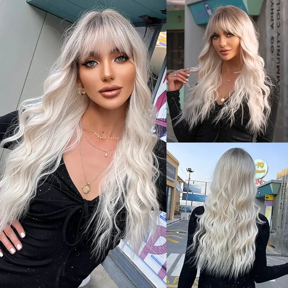 Blonde Platinum Hair Wig - Image 4