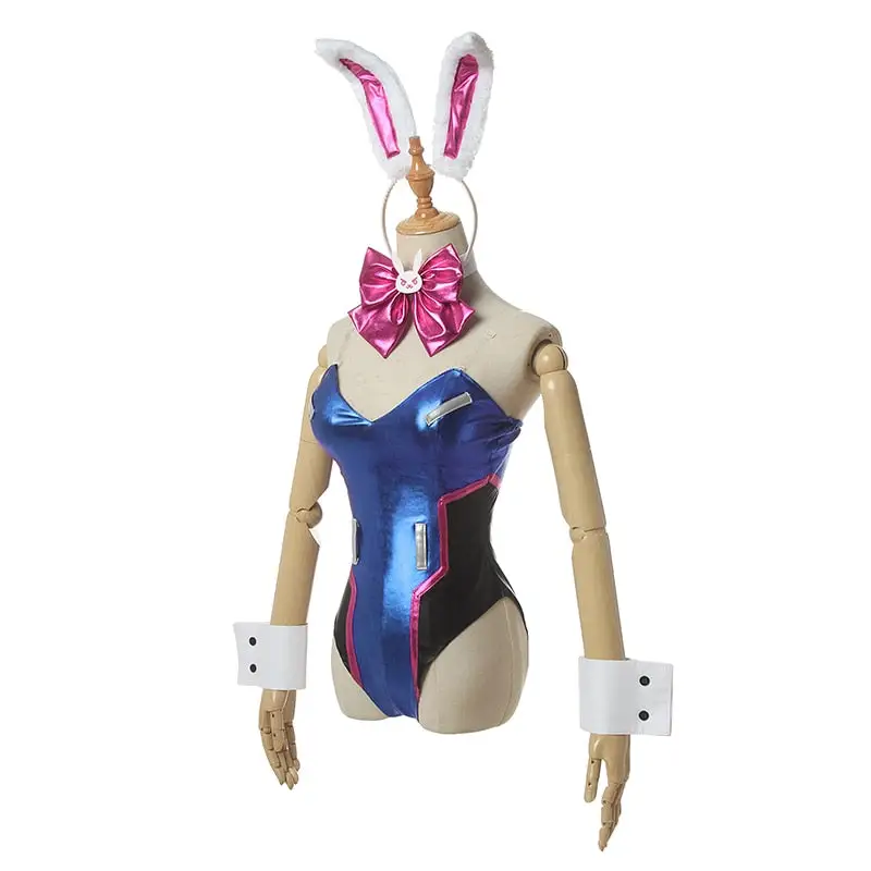 Blue Playboy Bunny Costume - Image 3