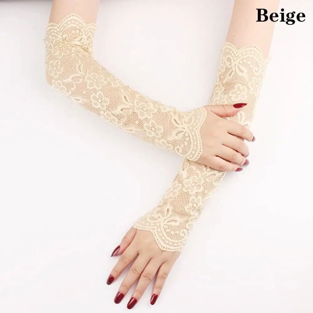 Elbow Length Fingerless Gloves - Image 2