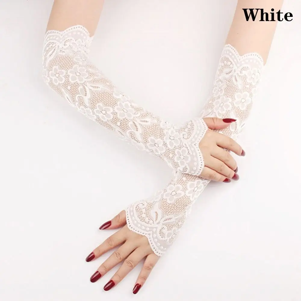 Elbow Length Fingerless Gloves - Image 3