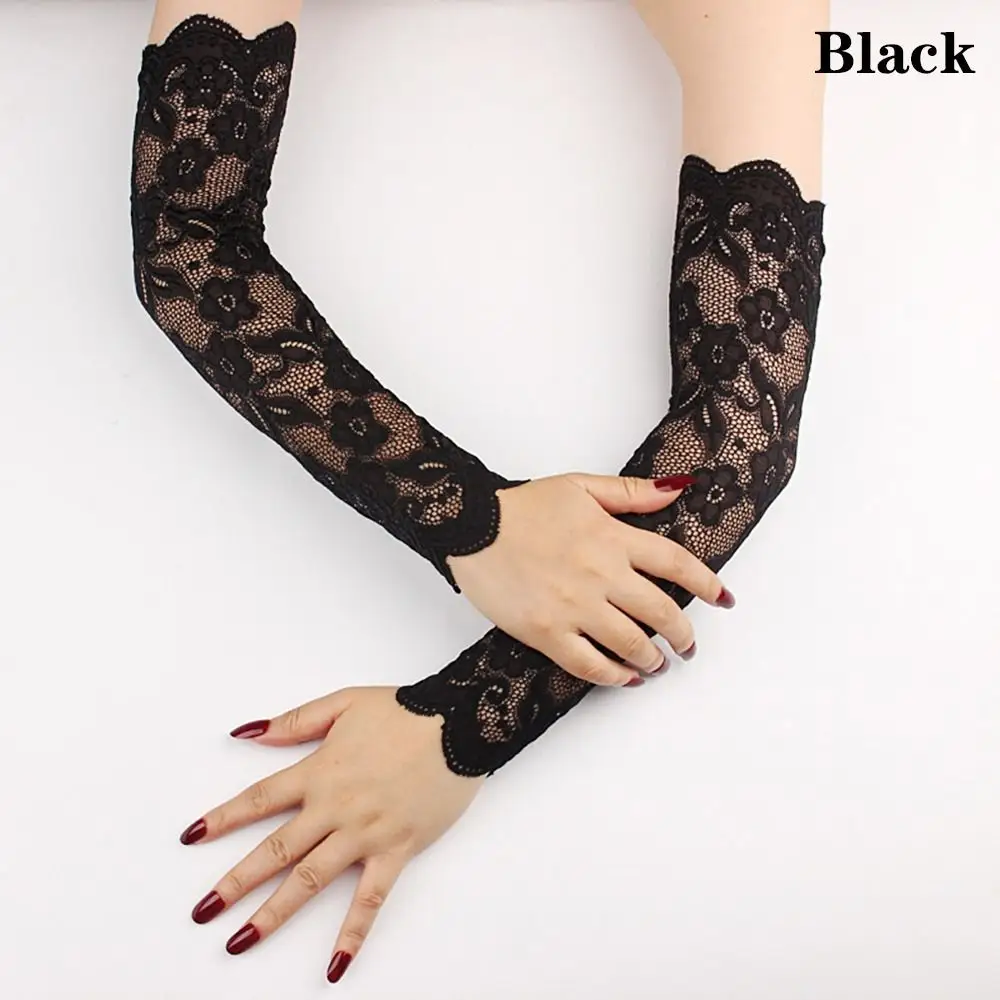 Elbow Length Fingerless Gloves - Image 4