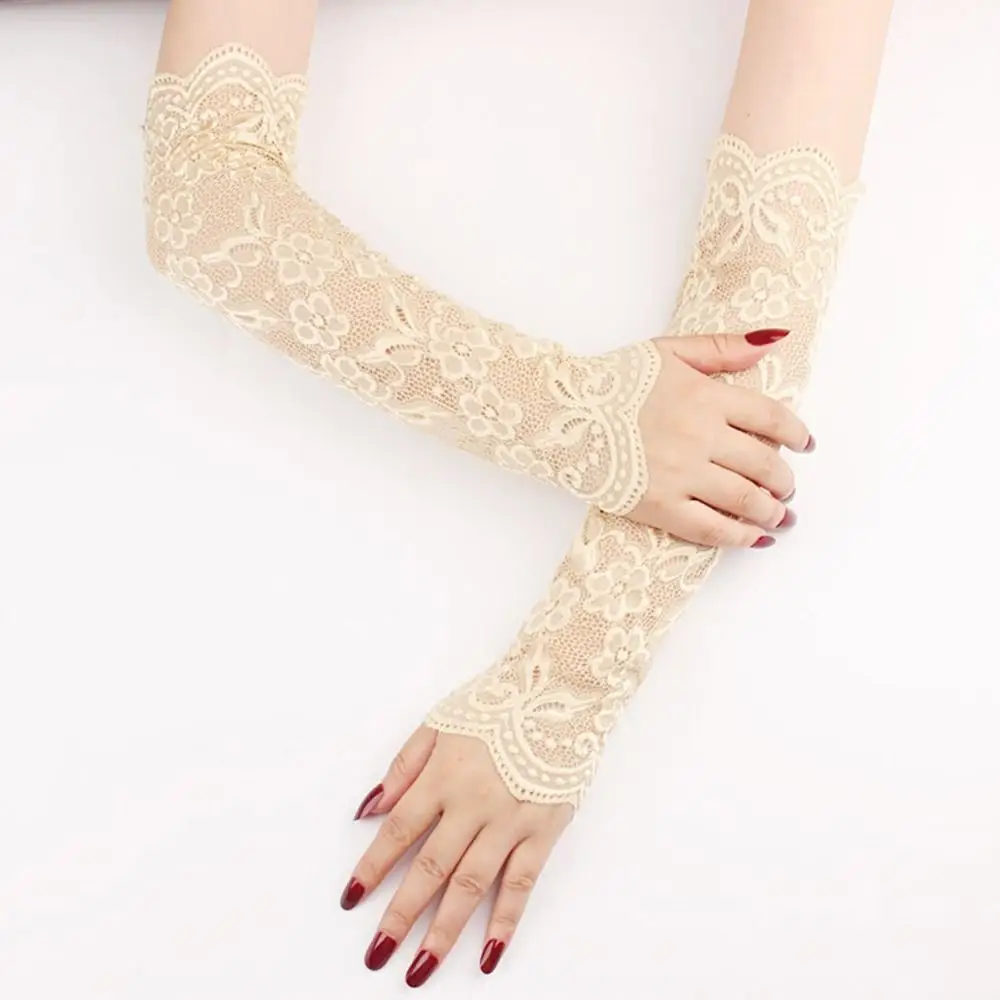 Elbow Length Fingerless Gloves - Image 7