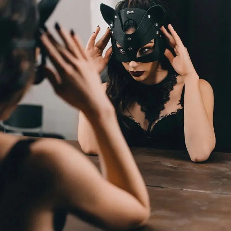 Leather Cat Mask - Image 5