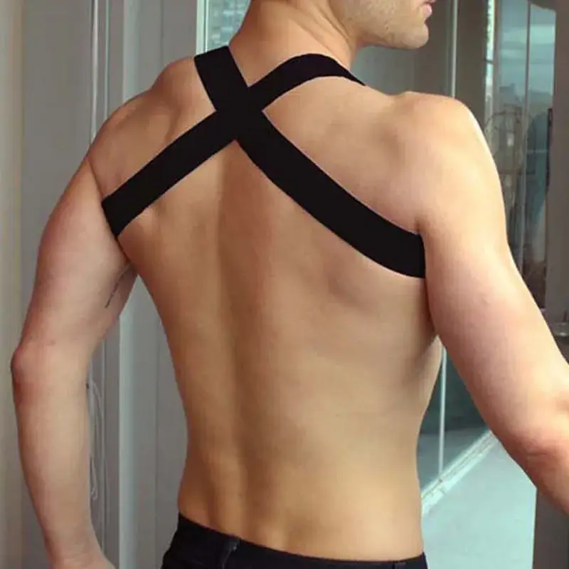 Leather Harness Men with Chain - Image 4