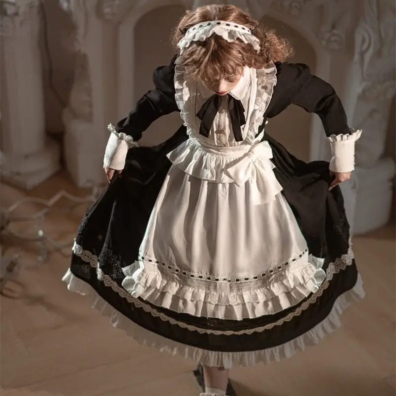 Long Sleeve Maid Dress - Image 2