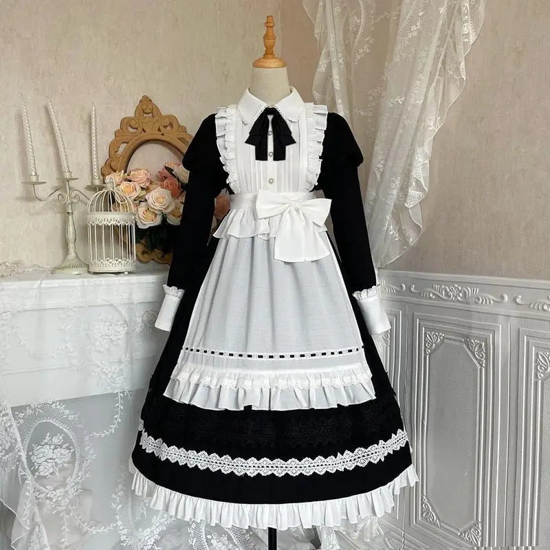Long Sleeve Maid Dress - Image 4