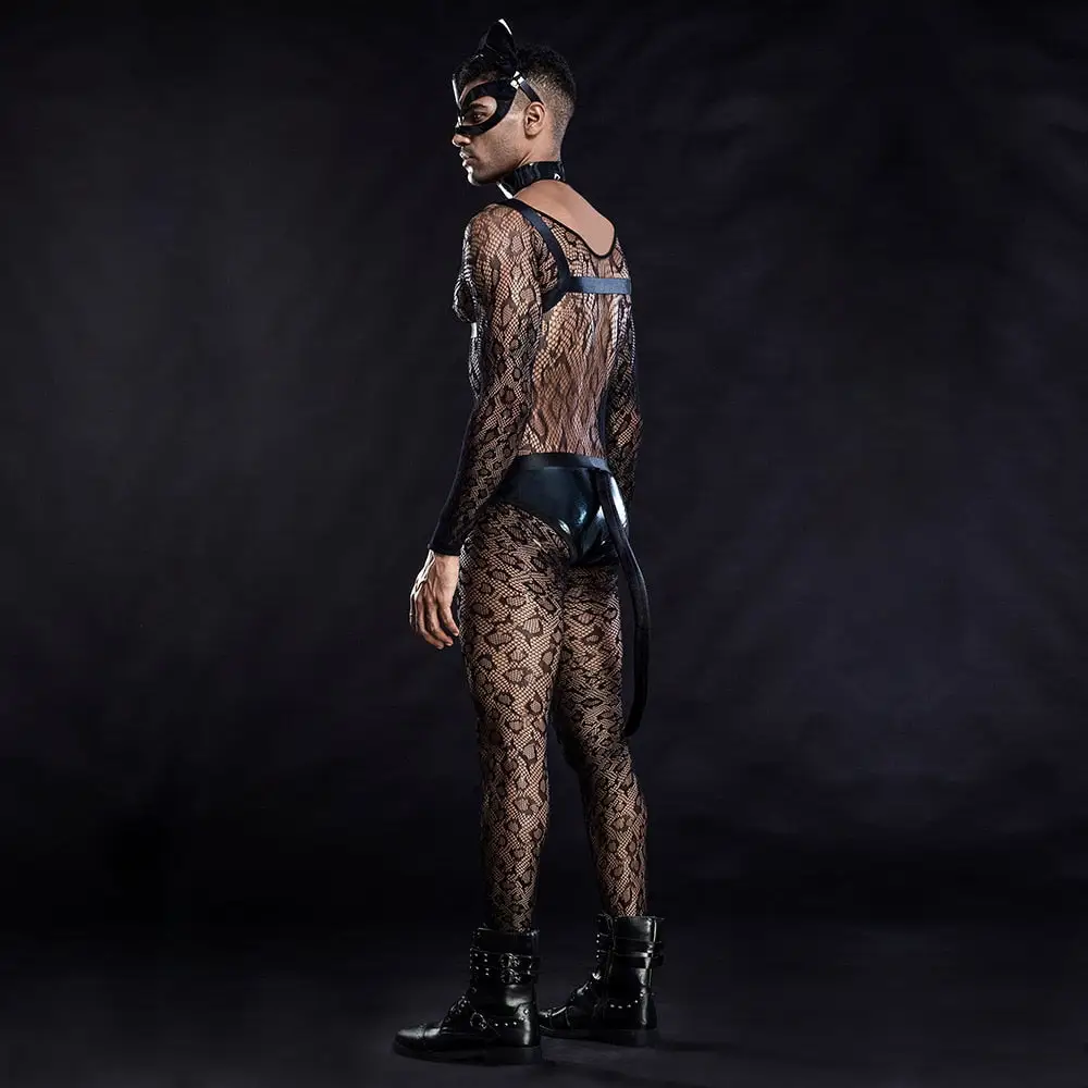 Mens Sexy Cat Costume - Image 4