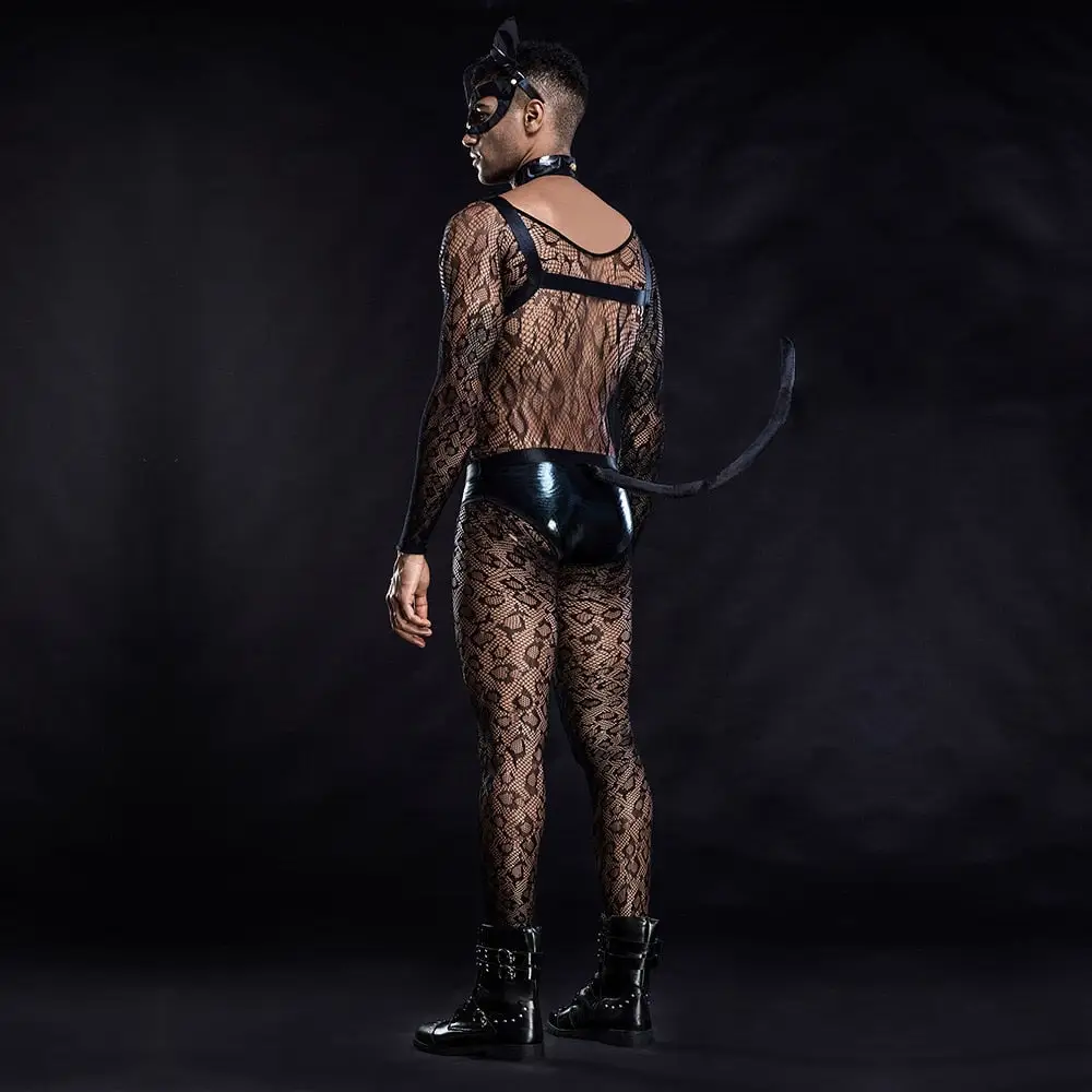 Mens Sexy Cat Costume - Image 5