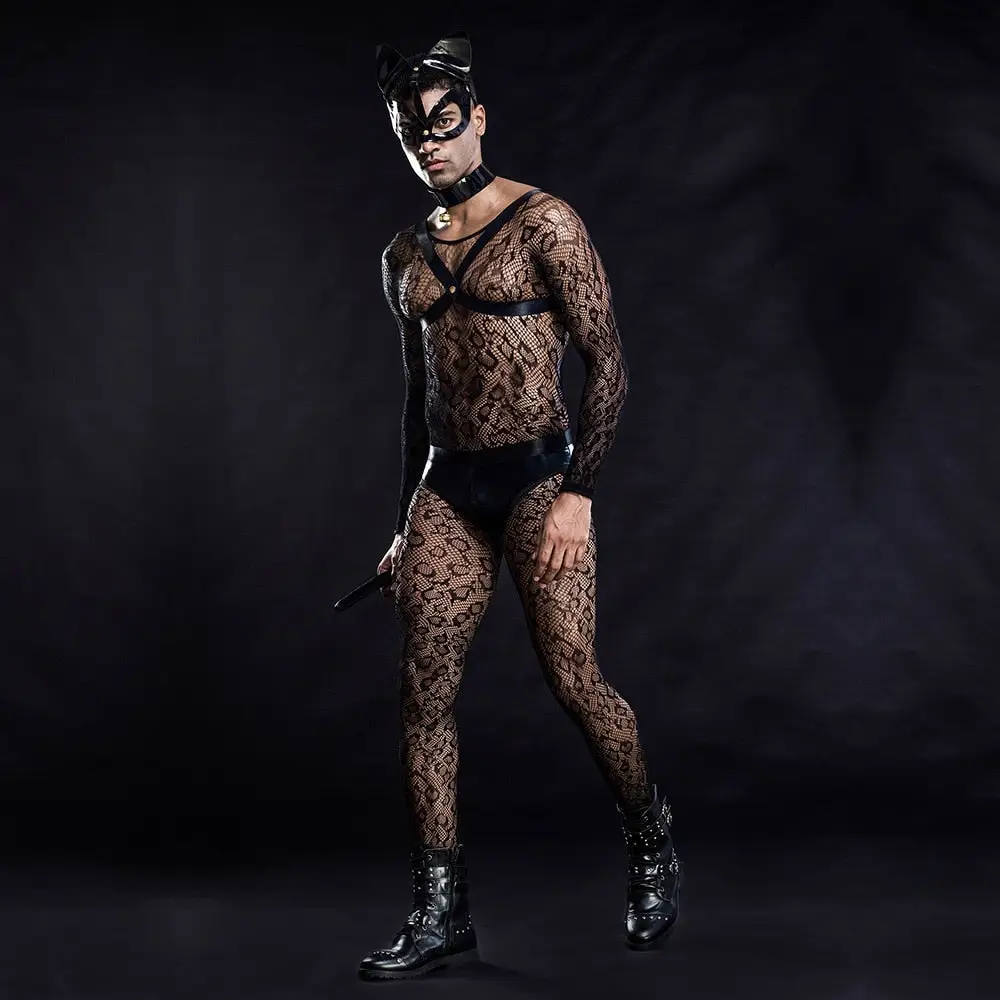 Mens Sexy Cat Costume - Image 6
