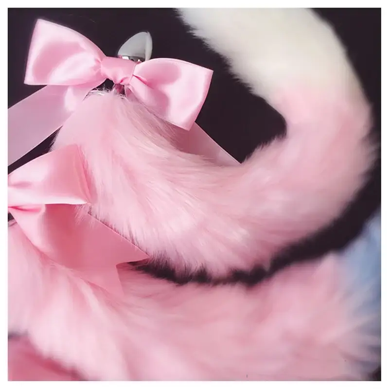 Multicolor Fox Tail Buttplug - Image 3