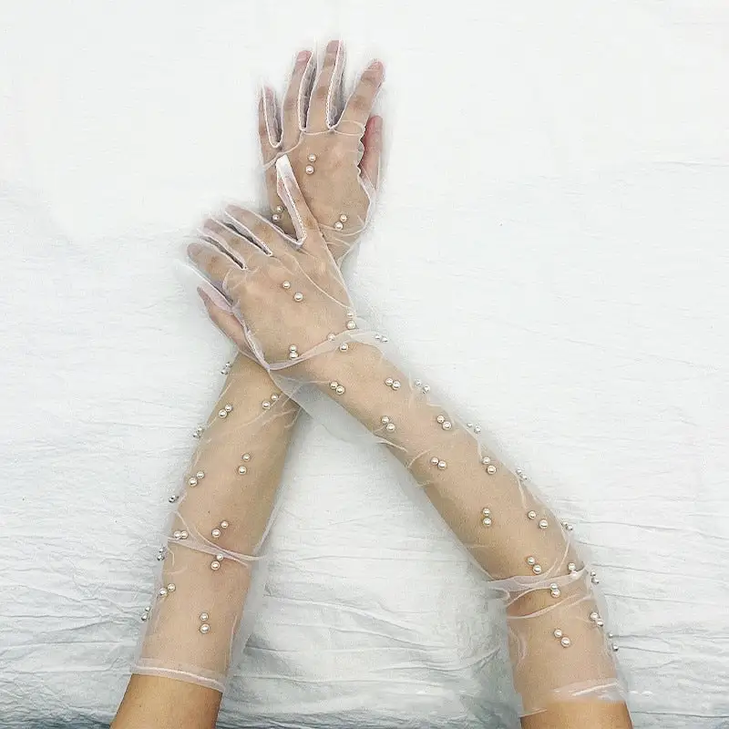 Pearl White Gloves - Image 7