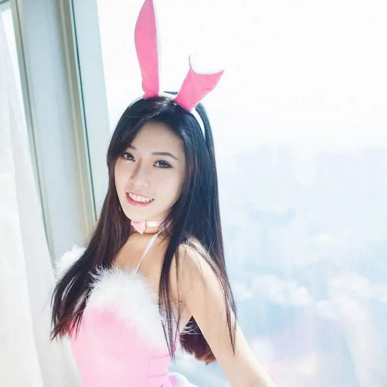 Pink Playboy Bunny Costume - Image 2