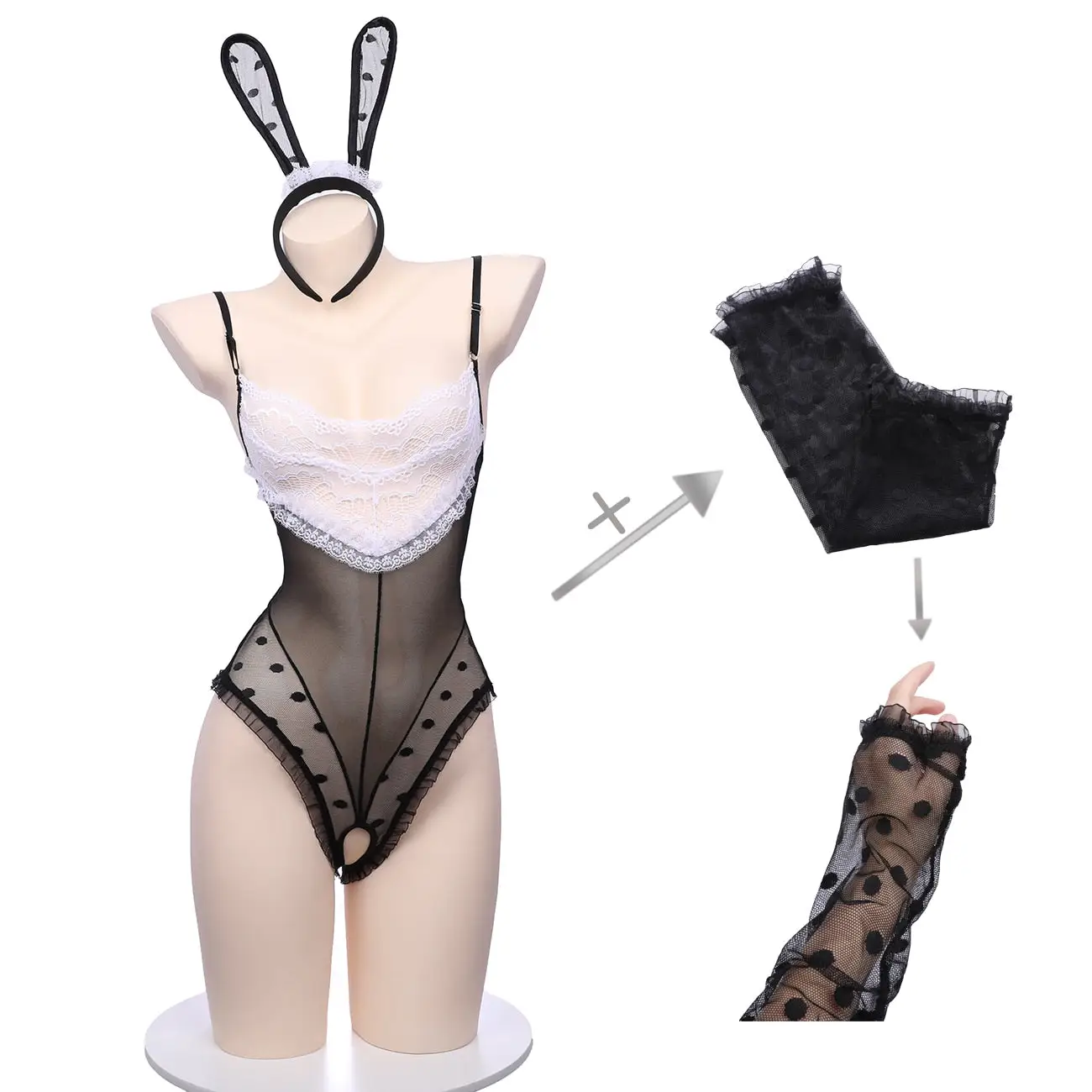 Playboy Bunny Corset Costume - Image 9