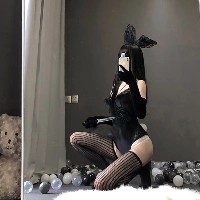 Playboy Bunny Costume Red - Image 6