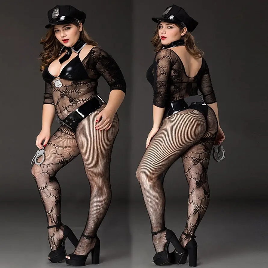 Plus Size Police Officer Costume - Image 5