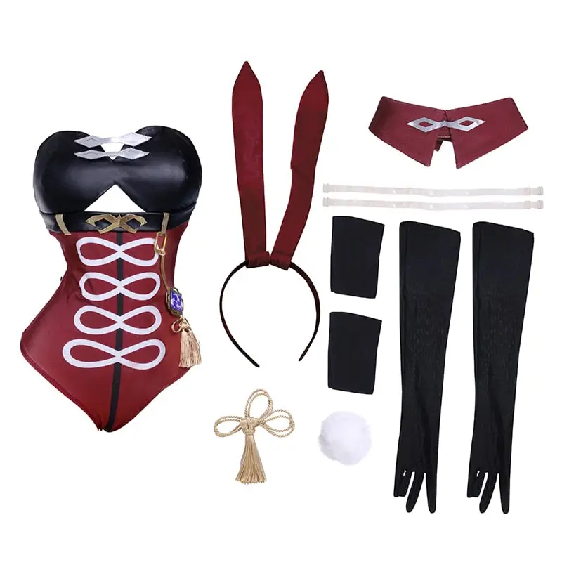 Red Girl Bunny Outfit - Image 2