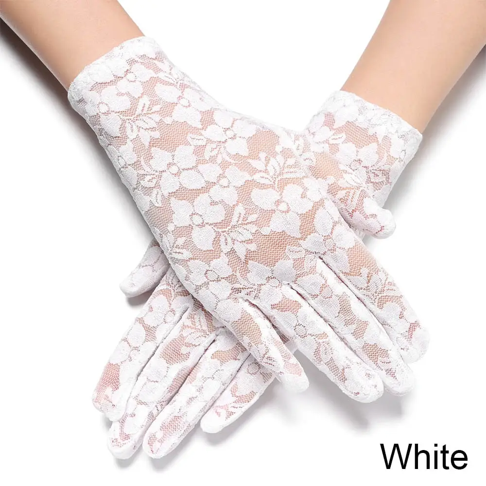 White Sheer Gloves - Image 3