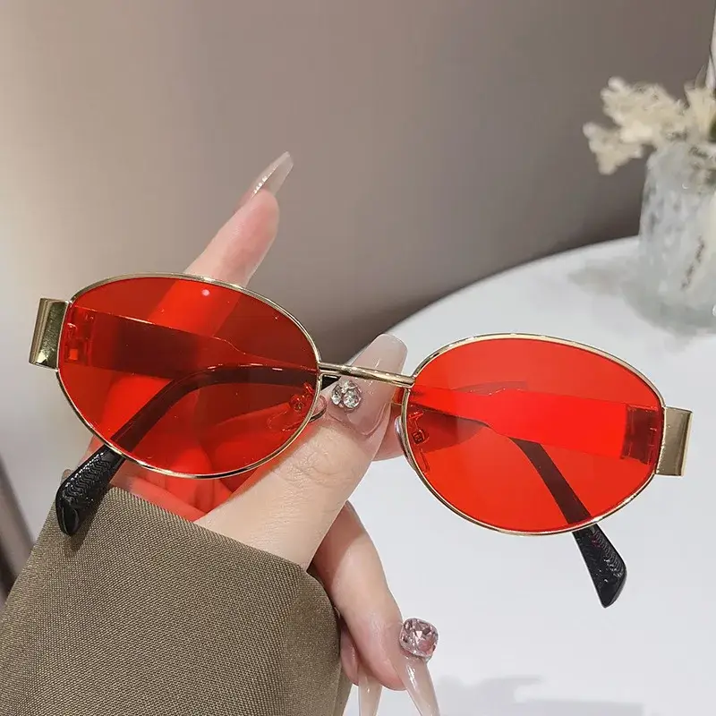 Retro Oval Sunglasses - Image 3