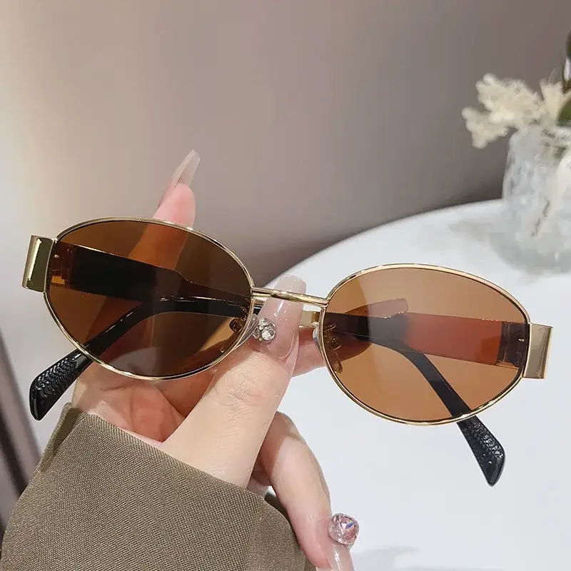 Retro Oval Sunglasses - Image 5