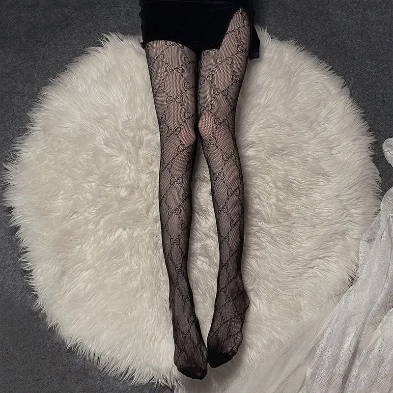 Sexy Black Fishnet Stockings - Image 4