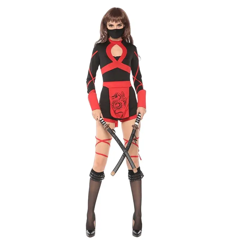 Sexy Blue Ninja Costume - Image 2