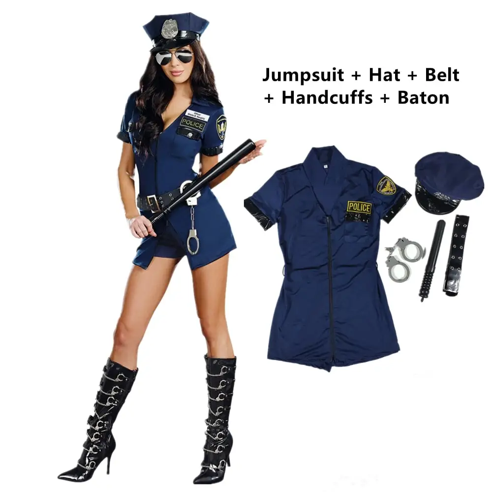 Sexy Cop Costume Women - Image 7