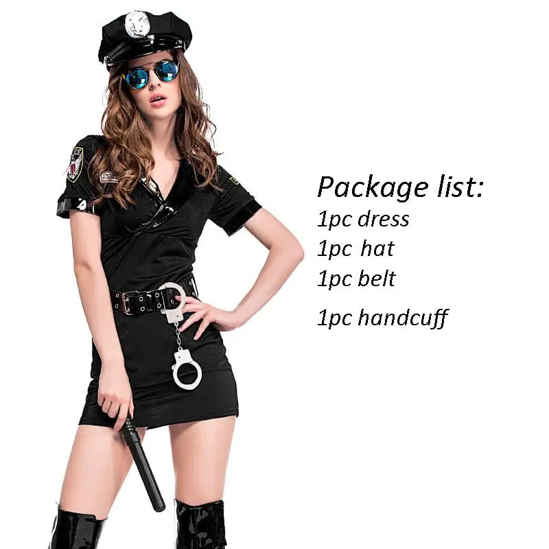 Sexy Cop Halloween Dress Costume - Image 2