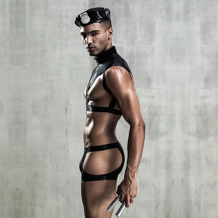 Sexy Cop Male Costume - Image 3