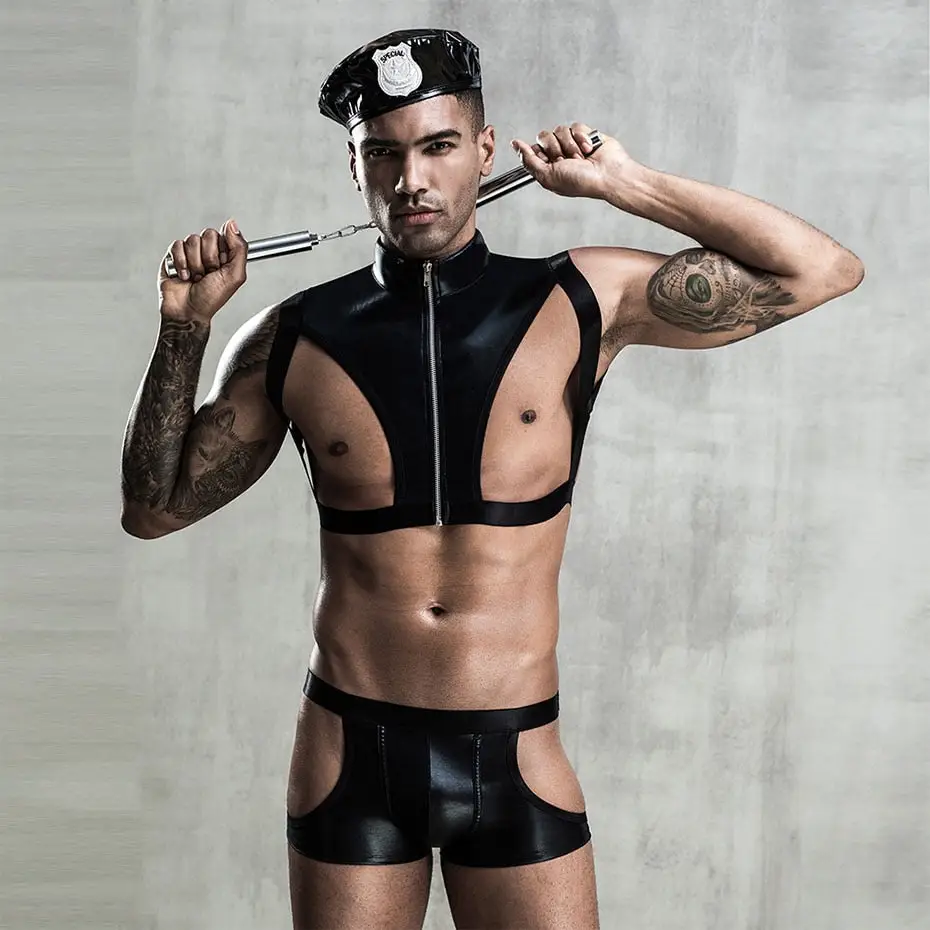 Sexy Cop Male Costume - Image 5