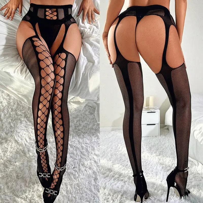 Sexy Crotchless Stockings - Image 4