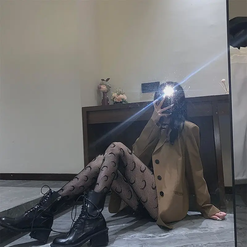 Sexy Moon Print Stockings - Image 2