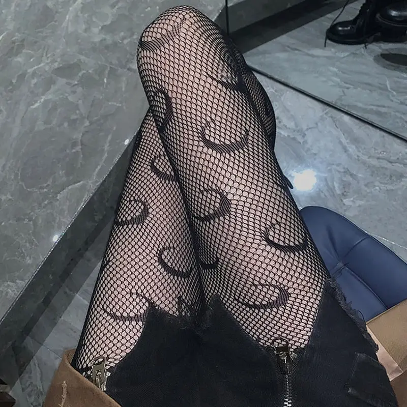 Sexy Moon Print Stockings - Image 4