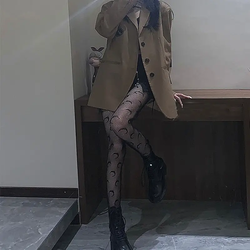 Sexy Moon Print Stockings - Image 5