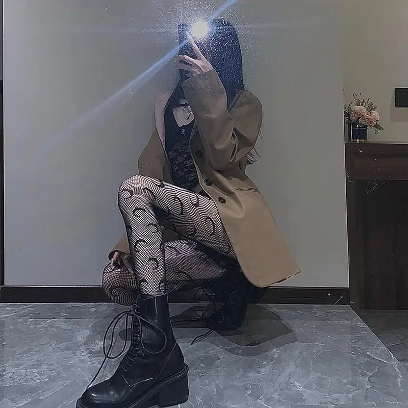 Sexy Moon Print Stockings - Image 6