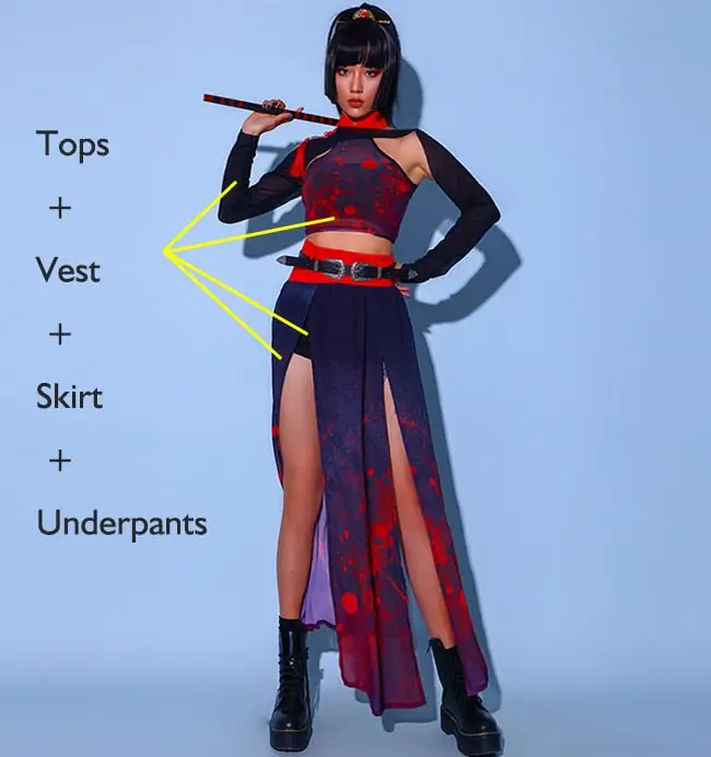 Sexy Ninja Halloween Costume - Image 3