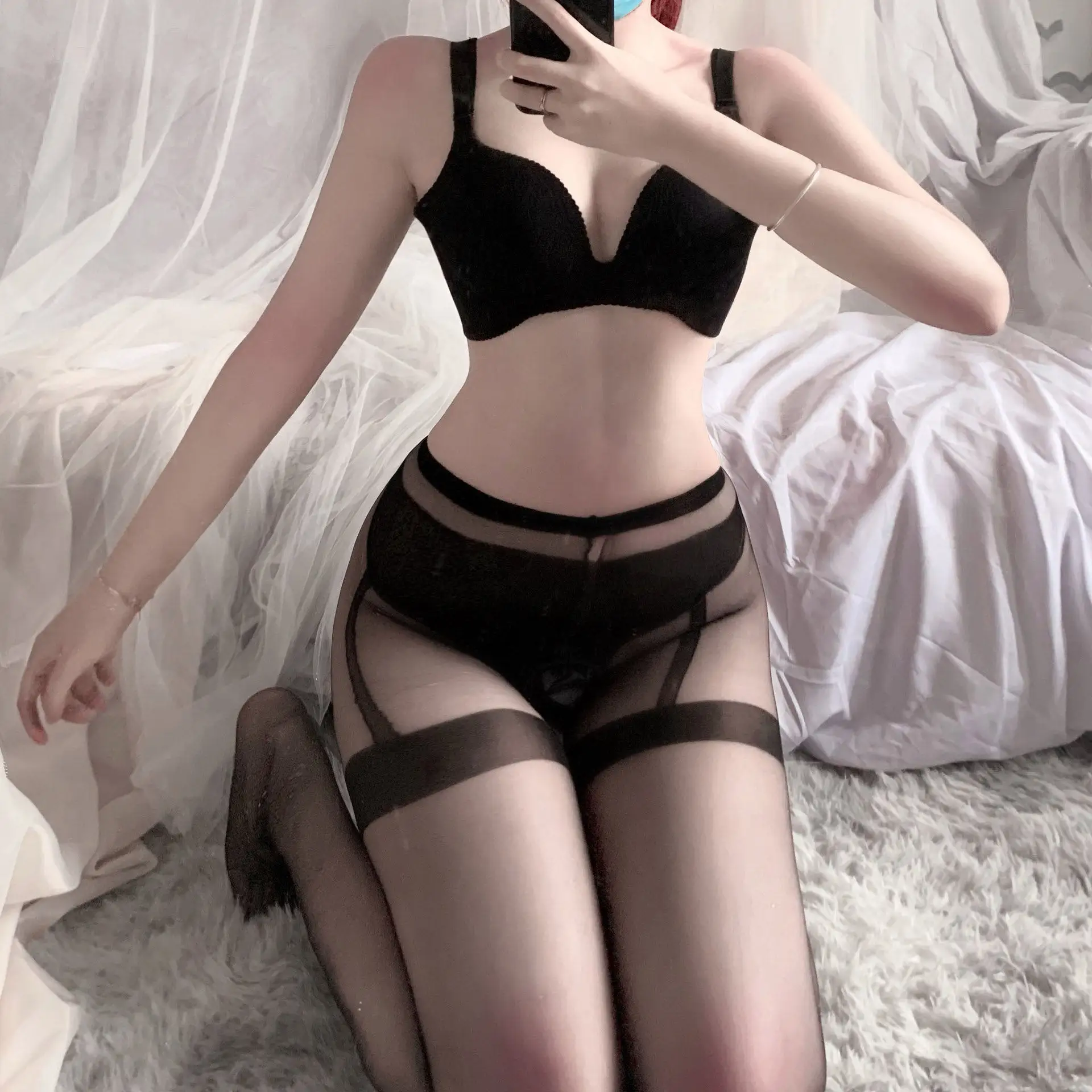 Sexy Open Crotch Stockings - Image 10