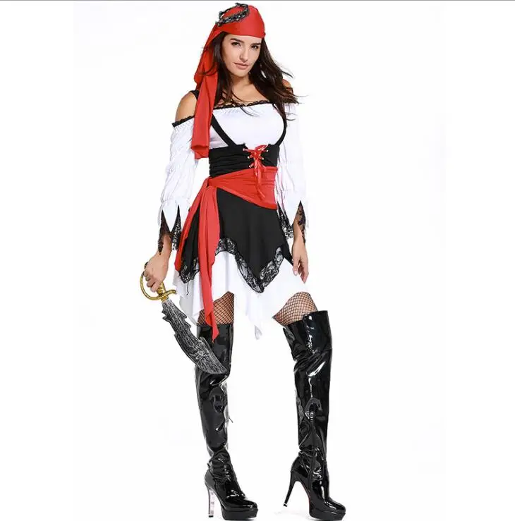 Sexy Pirate Halloween Costume - Image 4