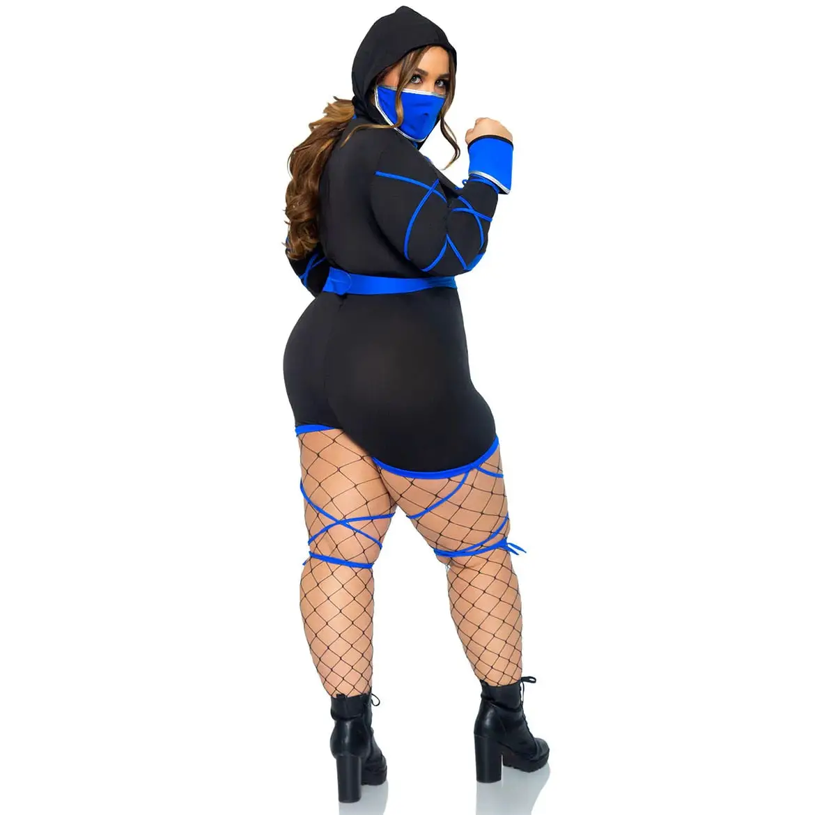 Sexy Plus Size Ninja Costume - Image 3