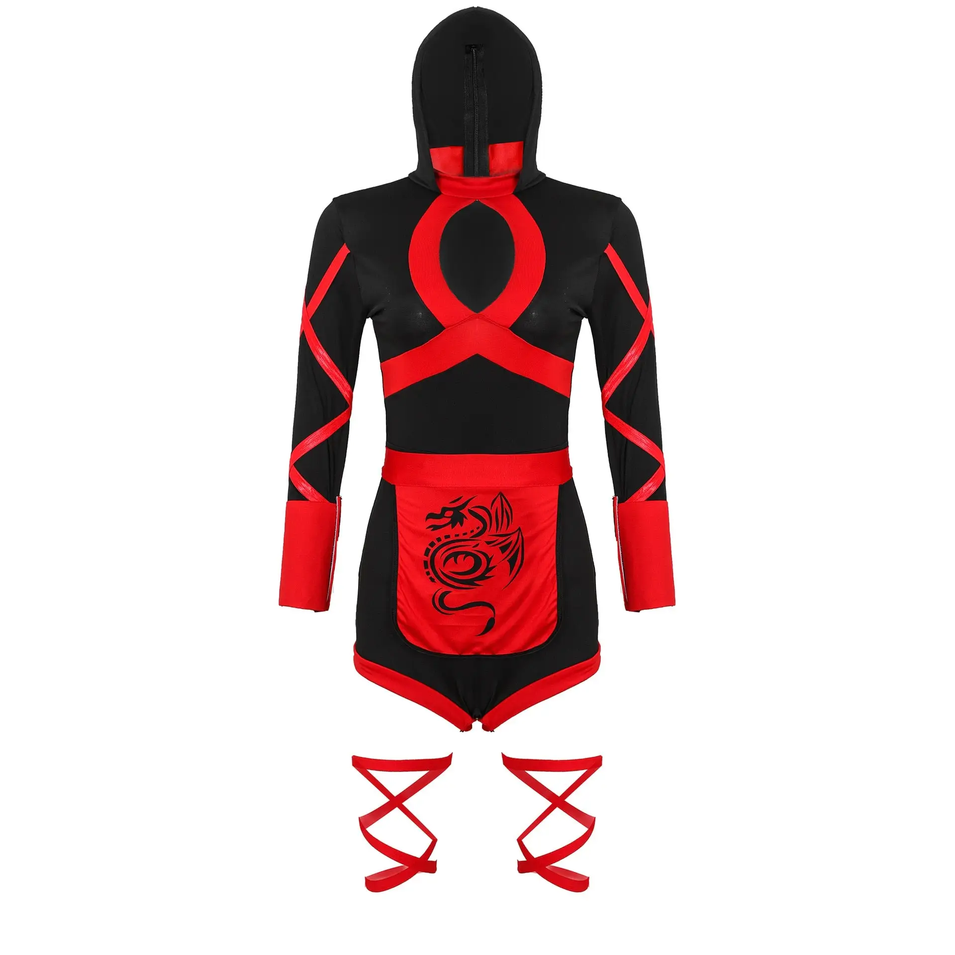 Sexy Plus Size Ninja Costume - Image 6