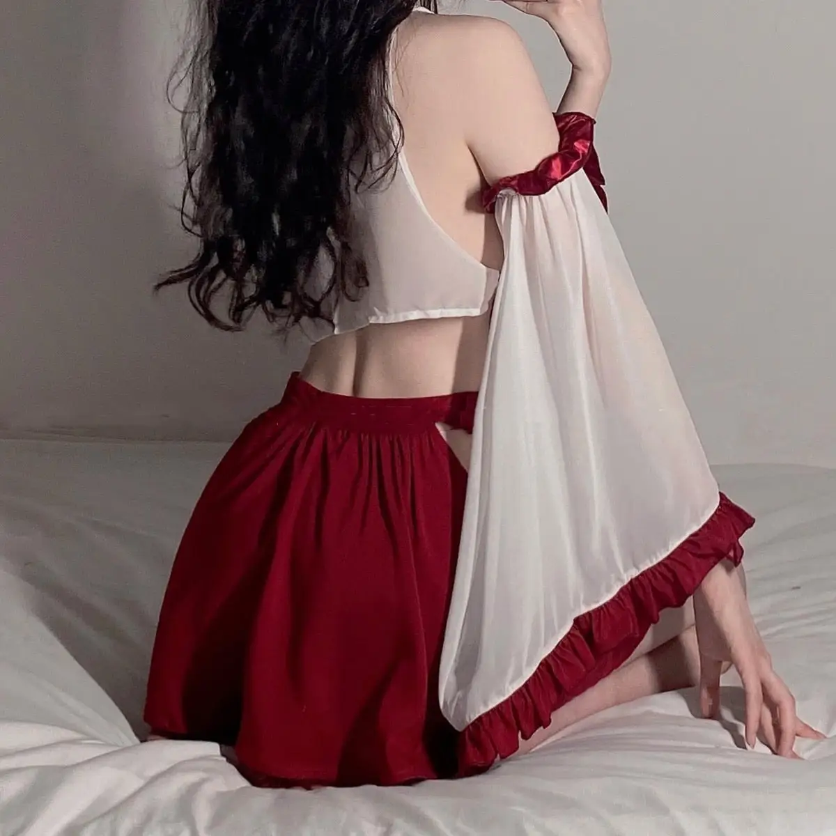 Sexy Red Ninja Costume - Image 10