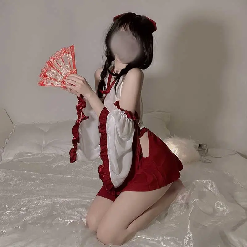 Sexy Red Ninja Costume - Image 4