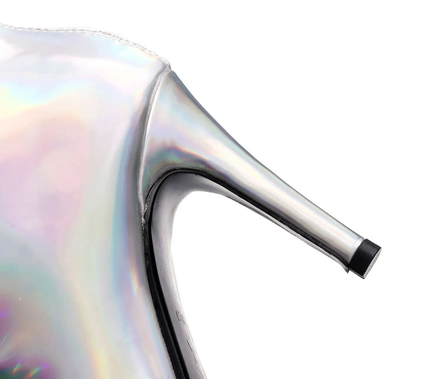 Sexy Silver Stripper Shoes - Image 7