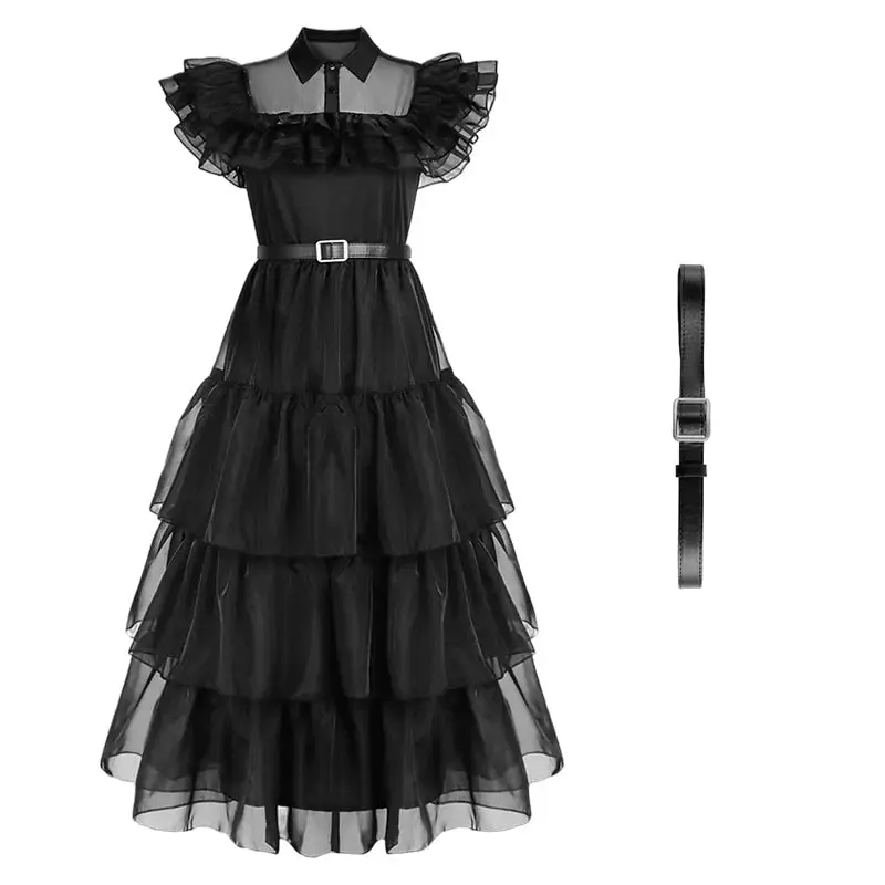 Sexy Wednesday Addams Costume - Image 4