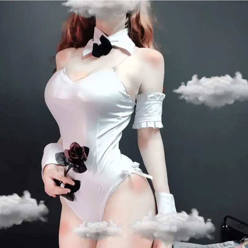 Sexy White Bunny Costume - Image 4