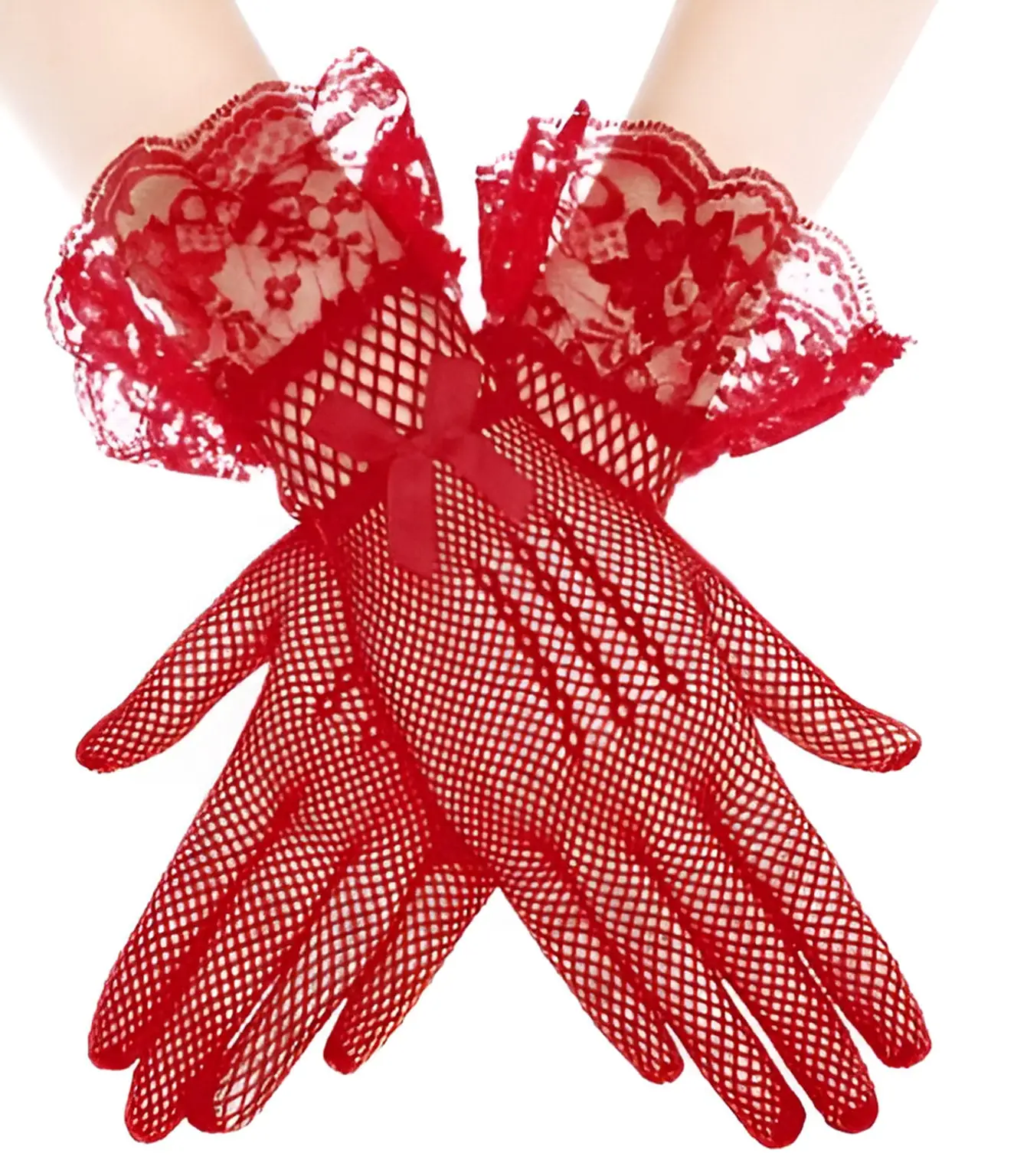 Victorian Lace Gloves - Image 2